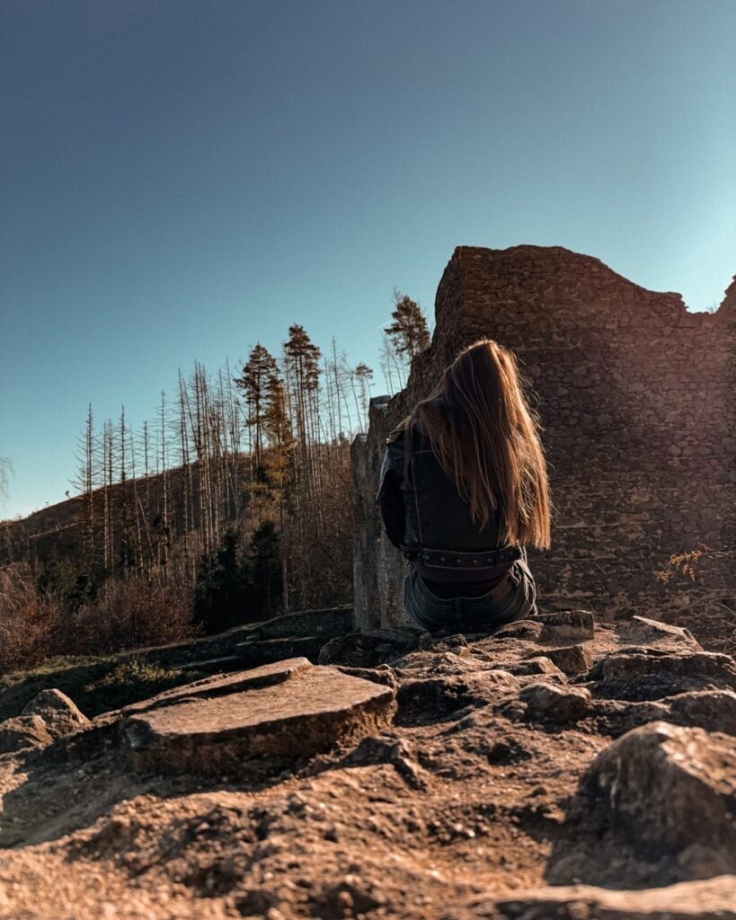 Verča na zříceniny hradu Rokštejn